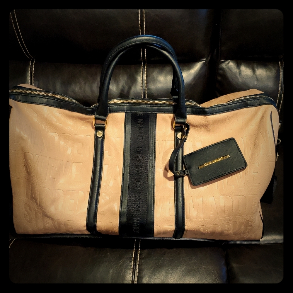 Steve Madden Faux leather duffel